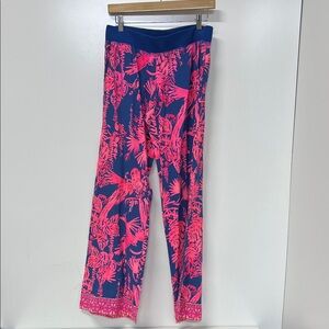 Lilly Pulitzer Women's Seaside Beach Pant, Size Small, Pink & Blue
